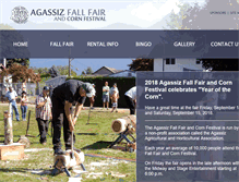 Tablet Screenshot of agassizfallfair.com